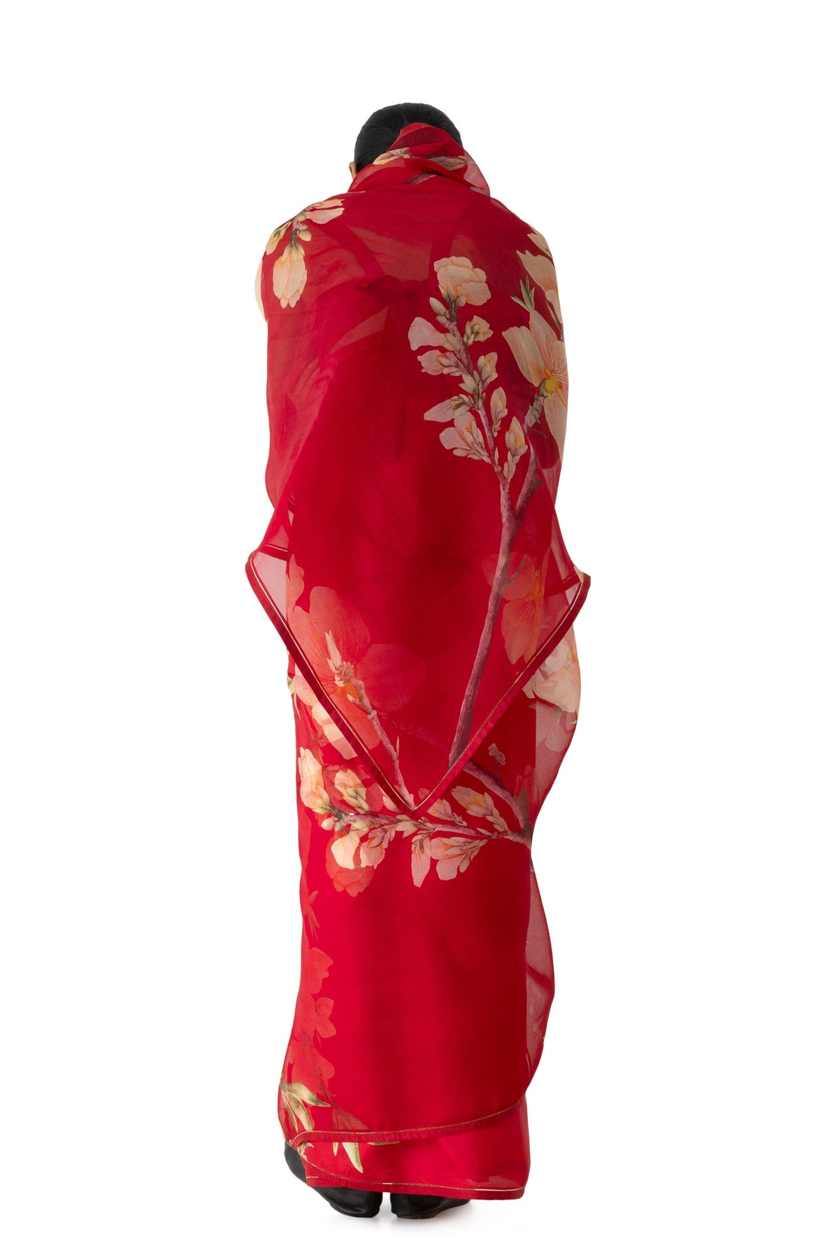 Agati Red Saree