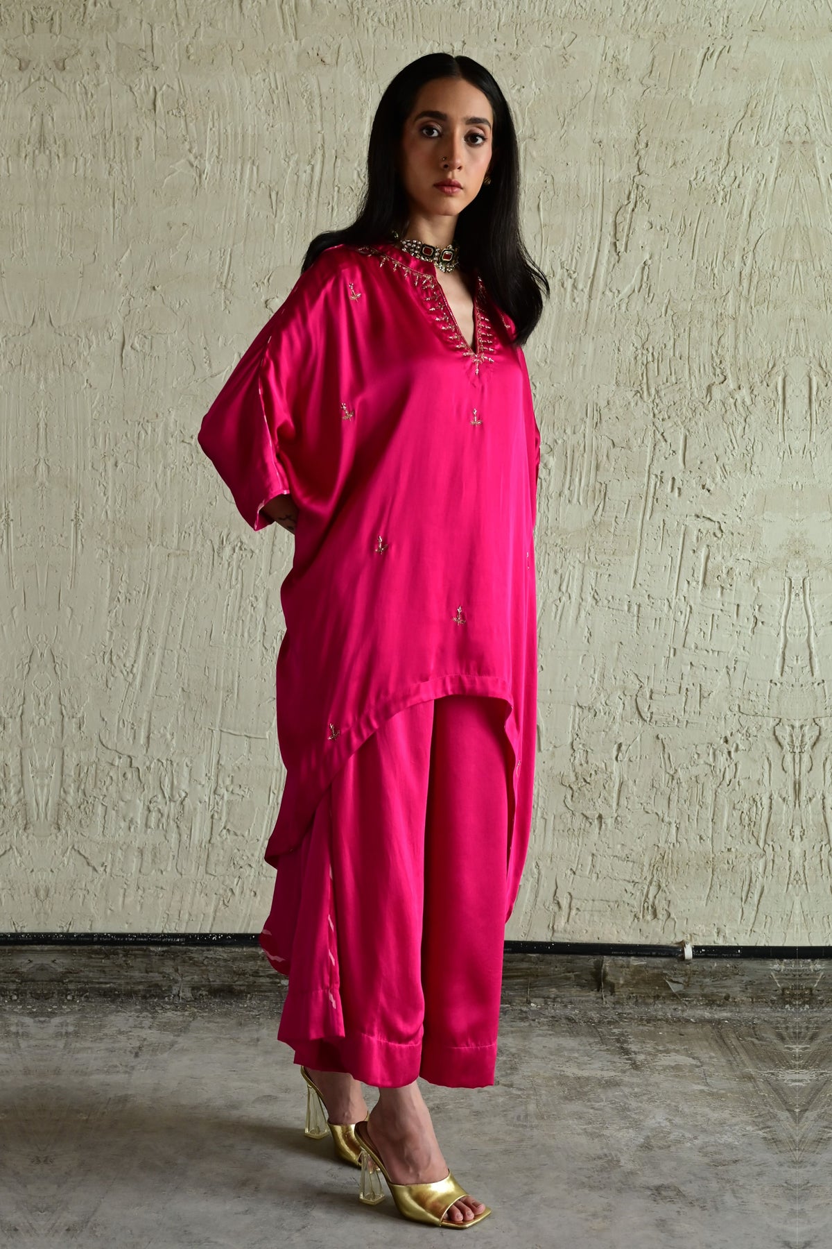 Hot Pink Shazia Pant Set