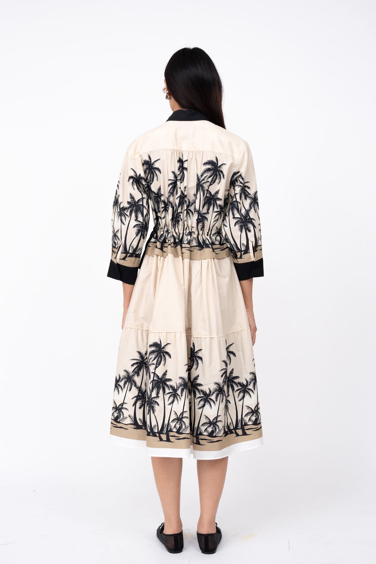 Dawn Print Draw String Dress