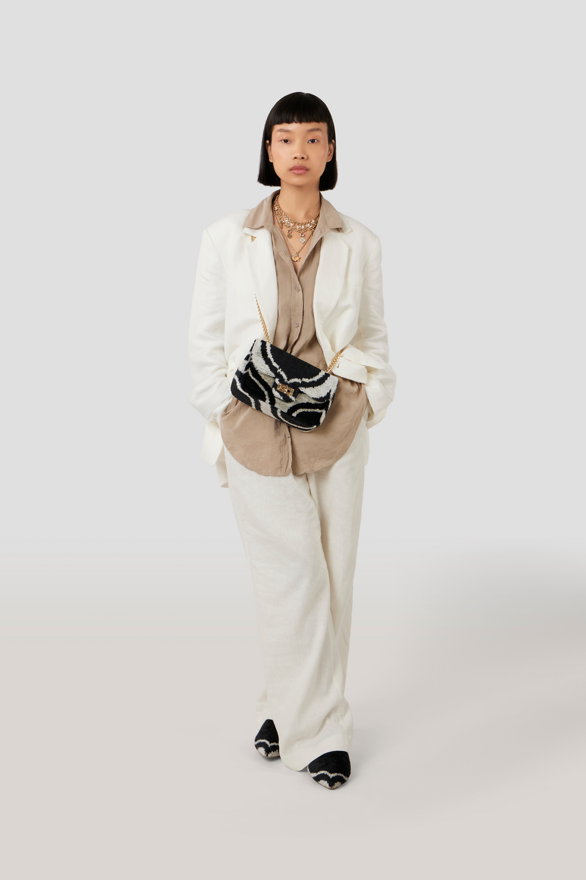 Velvet Silk Sling Bag