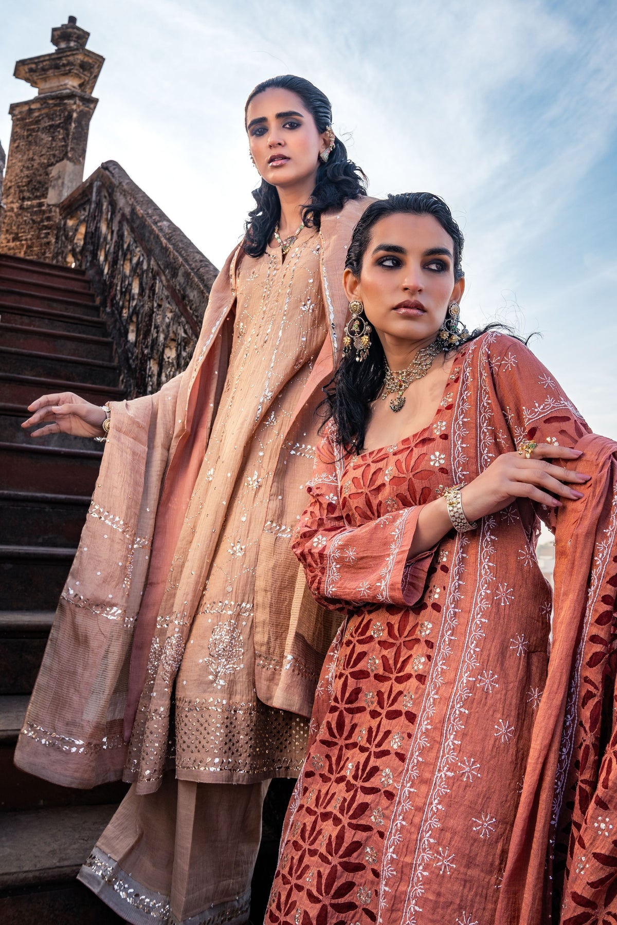 Nude Blush Kalidar Set