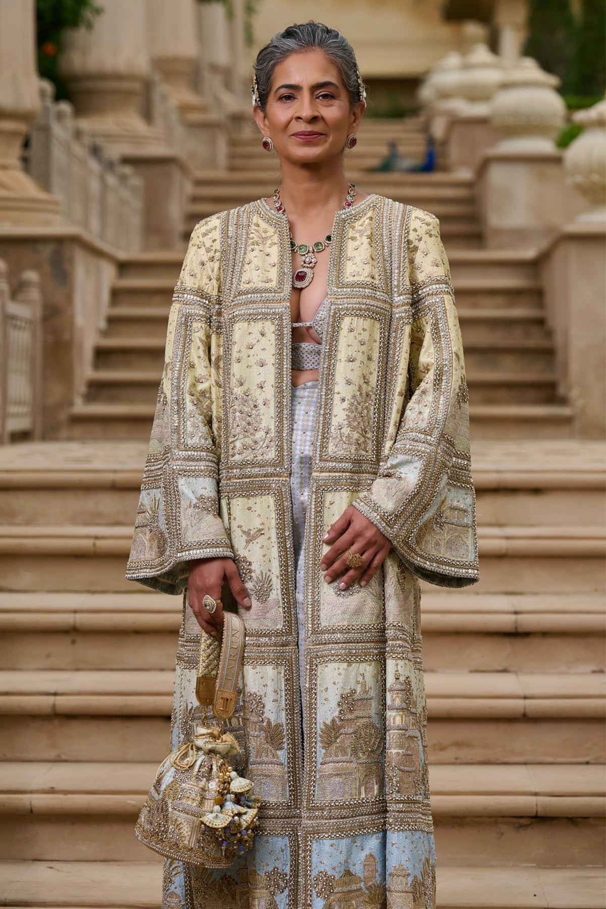 Signature Pichwai Embellished Jacket Set