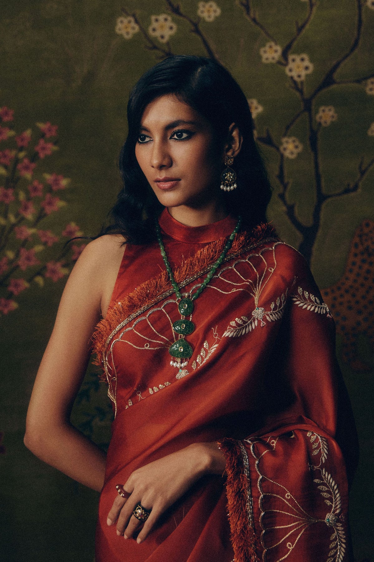 Carnegie Copper Saree