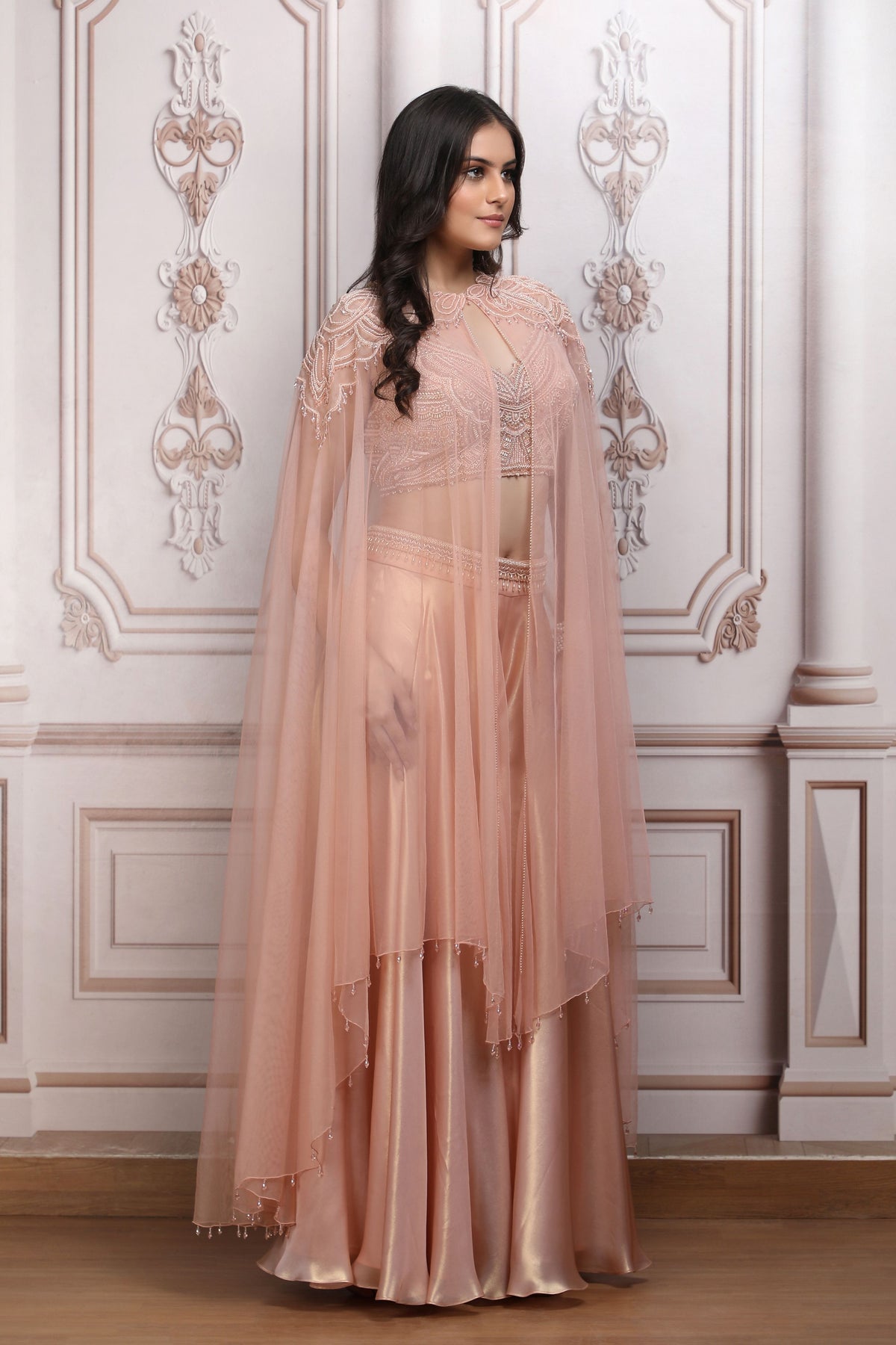 Blush Peach Cape Set