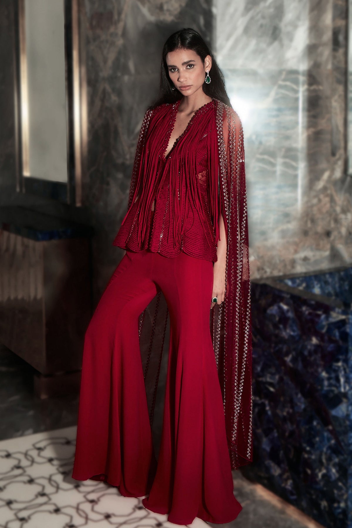 Coro Fringe Jacket Set