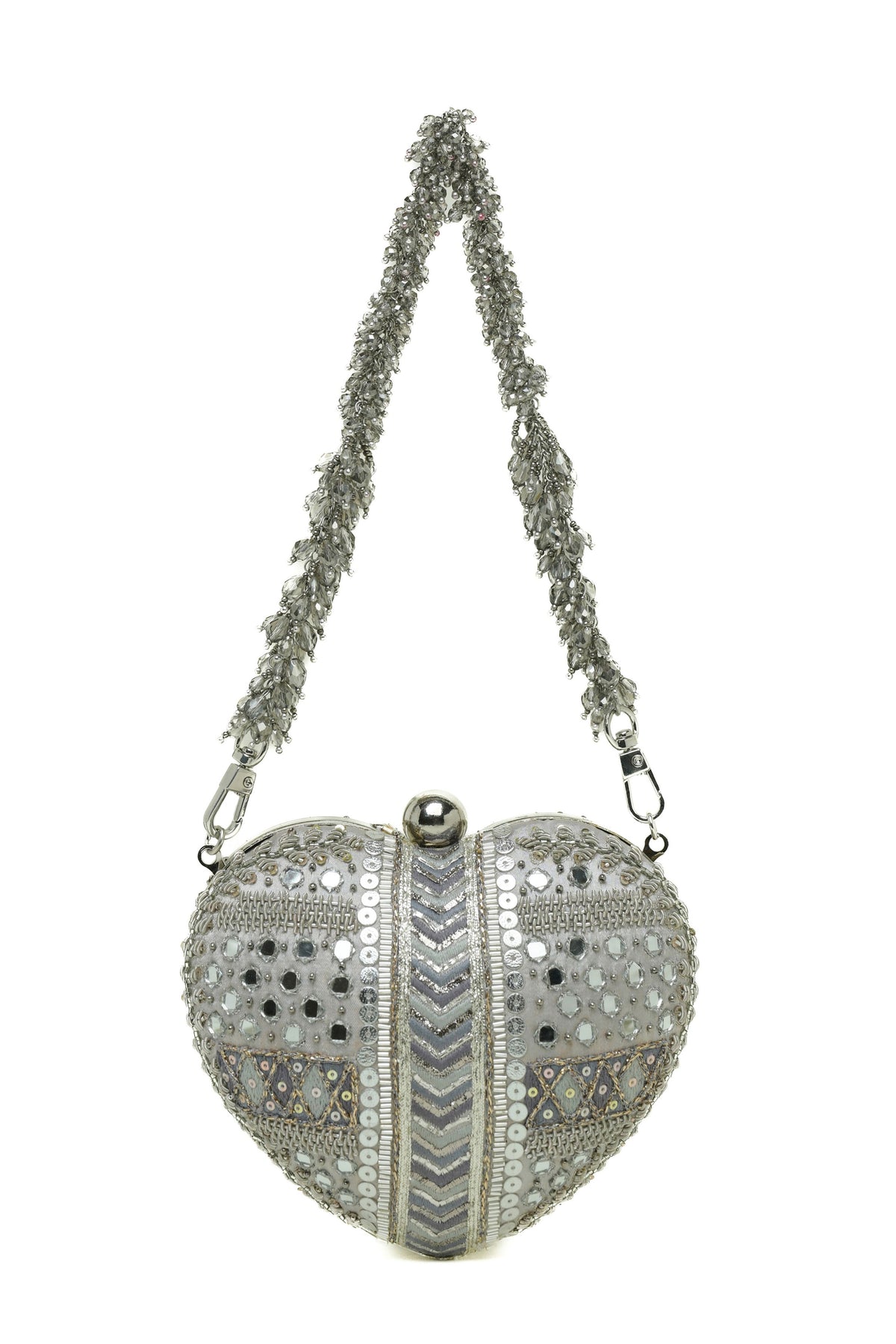 Manzar Heart Clutch