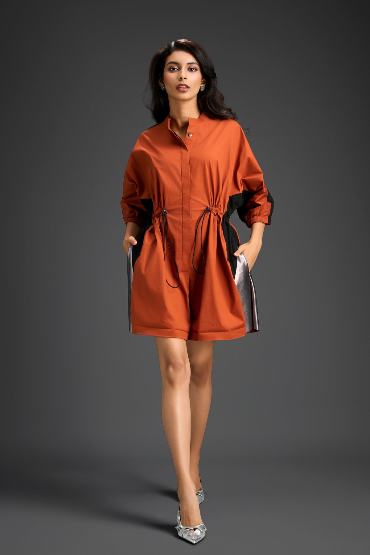 Rust Romper Shirt