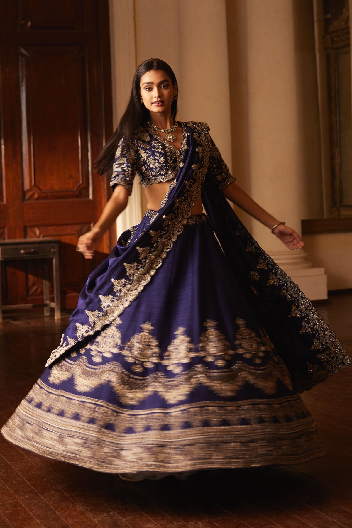 Purple Lehenga With Blouse and Dupatta