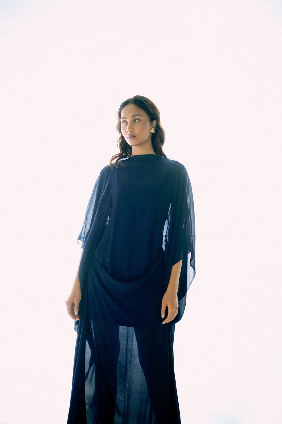 Tie Up Blue Kaftan