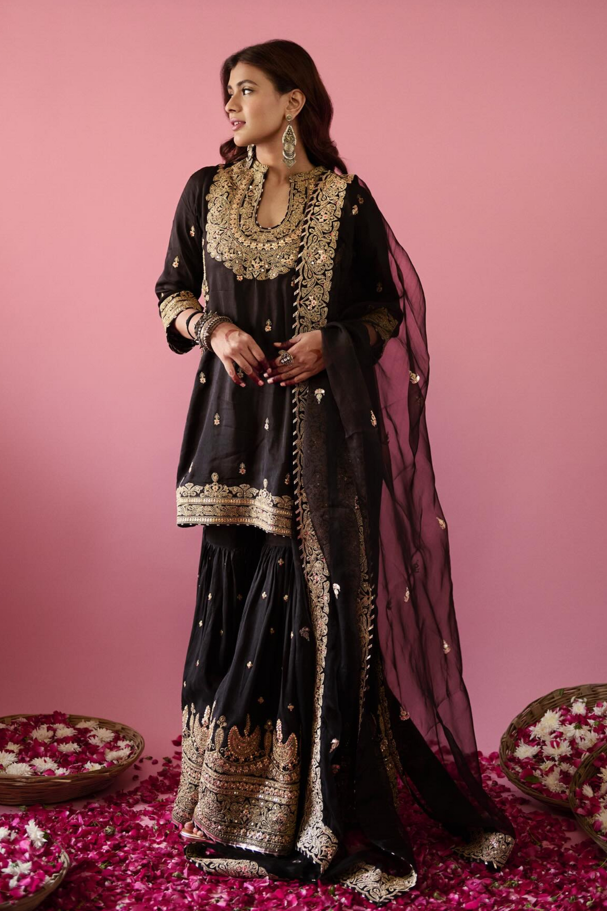 Heba in Shiddat Sharara Set