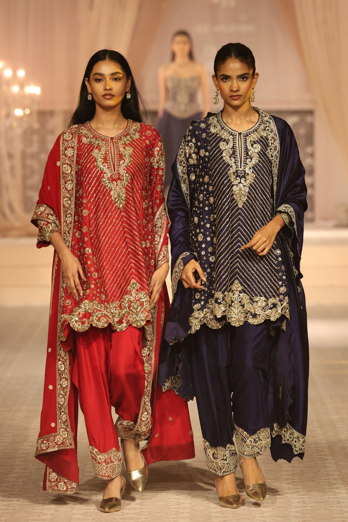 Nebula Red Kurta Set