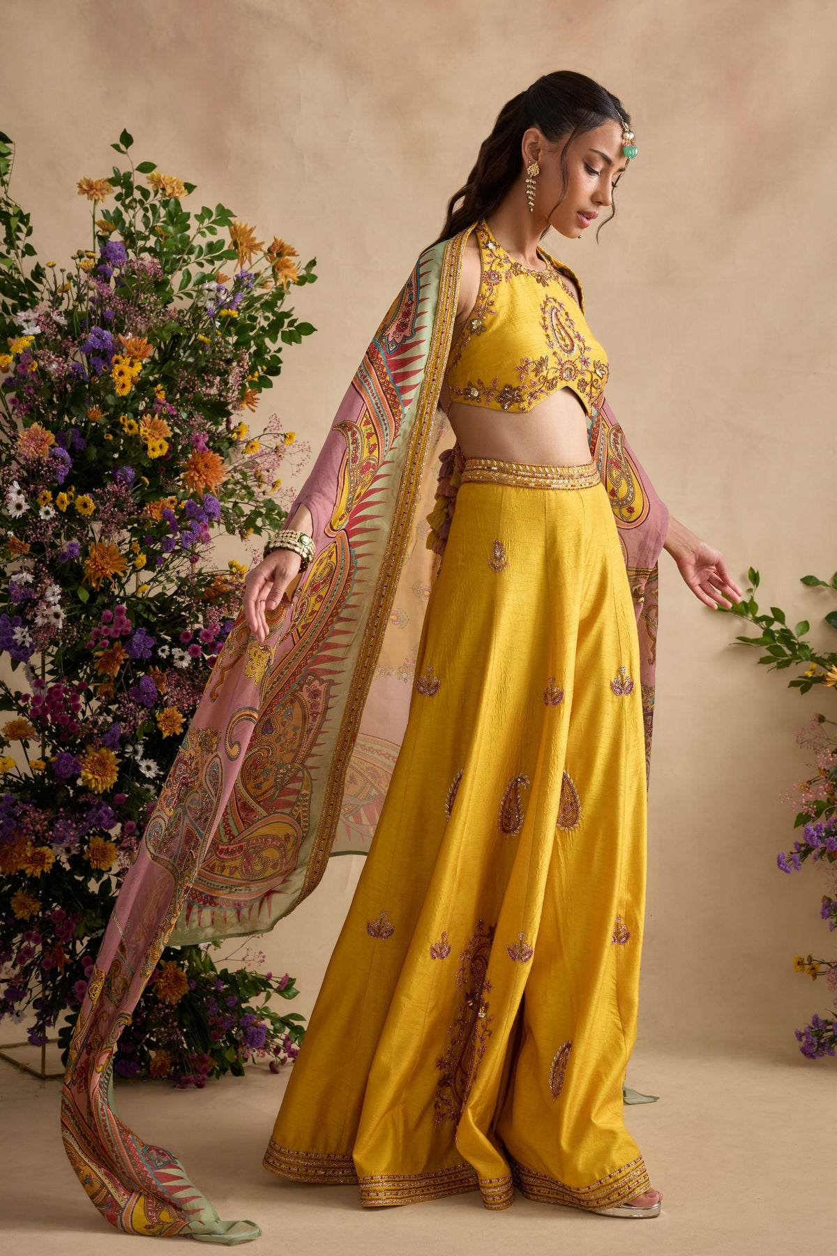 Aneeka Amber Cape Set