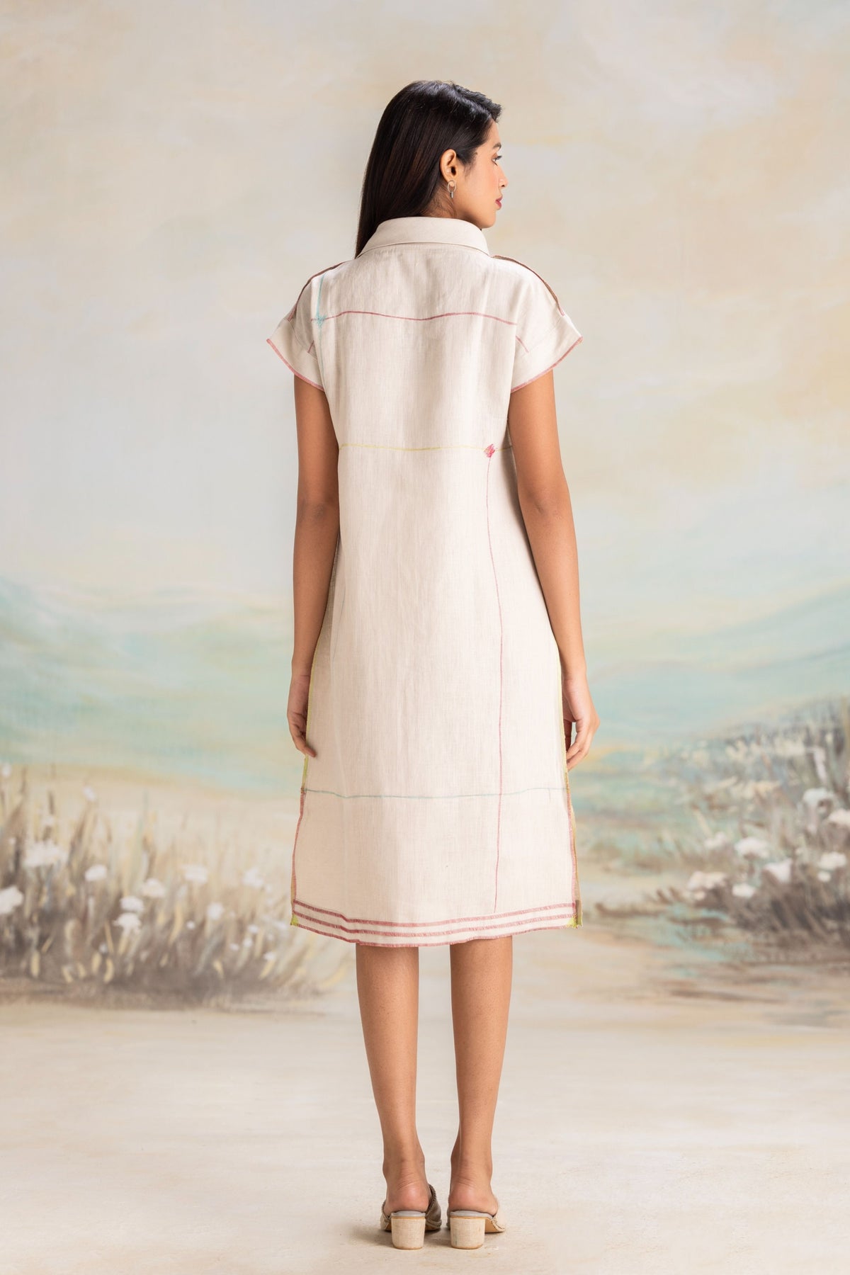 Over Lock Dove Dress