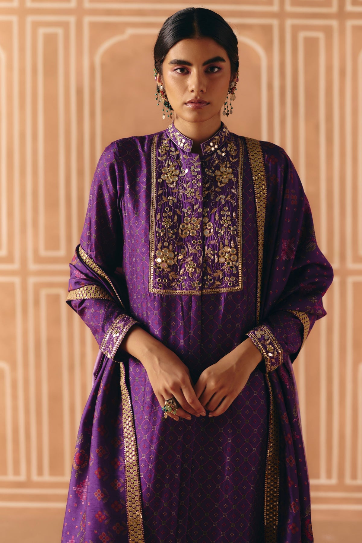 Imperial Violet Kurta Set