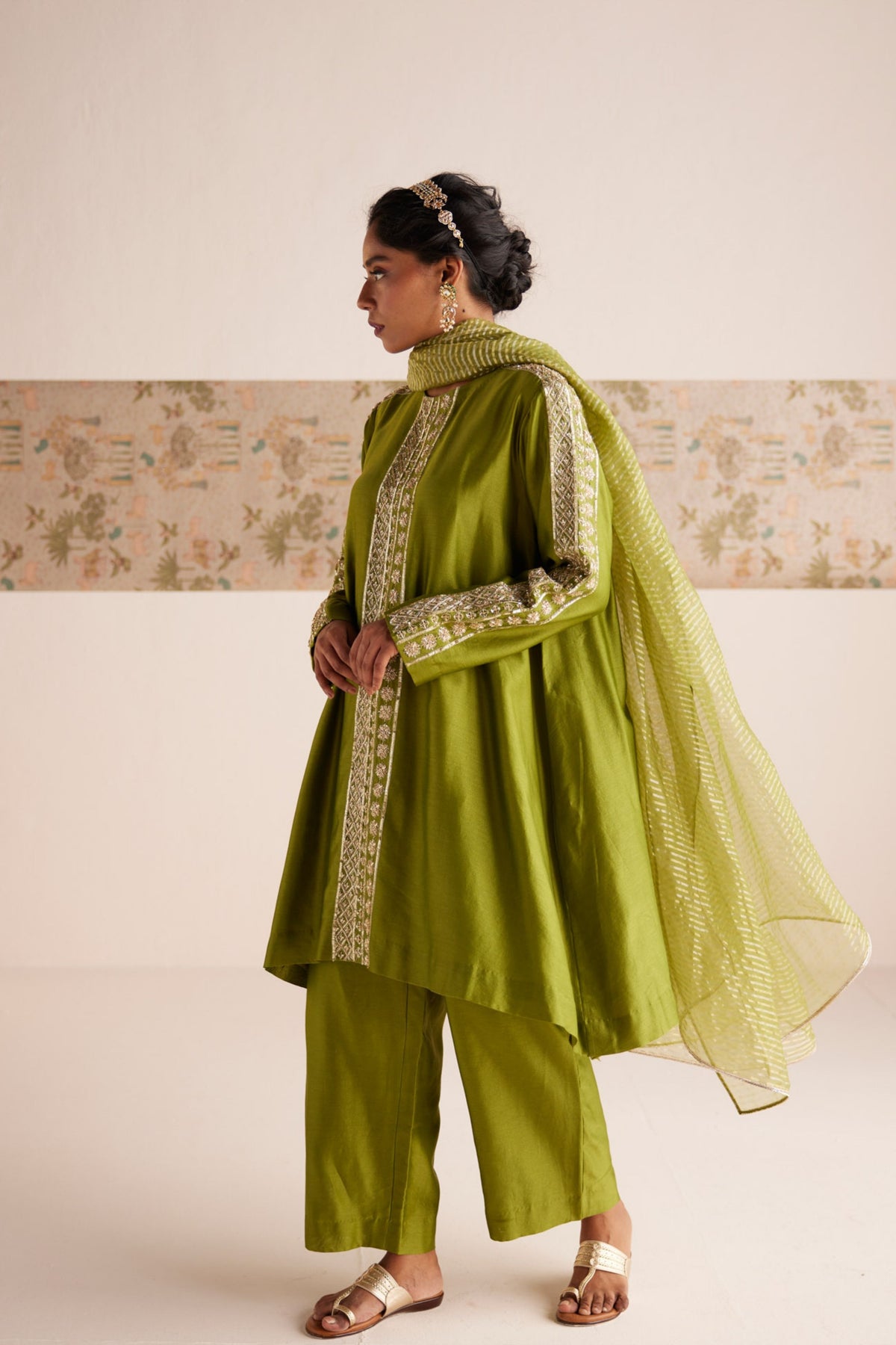 Green Aline Suit Set