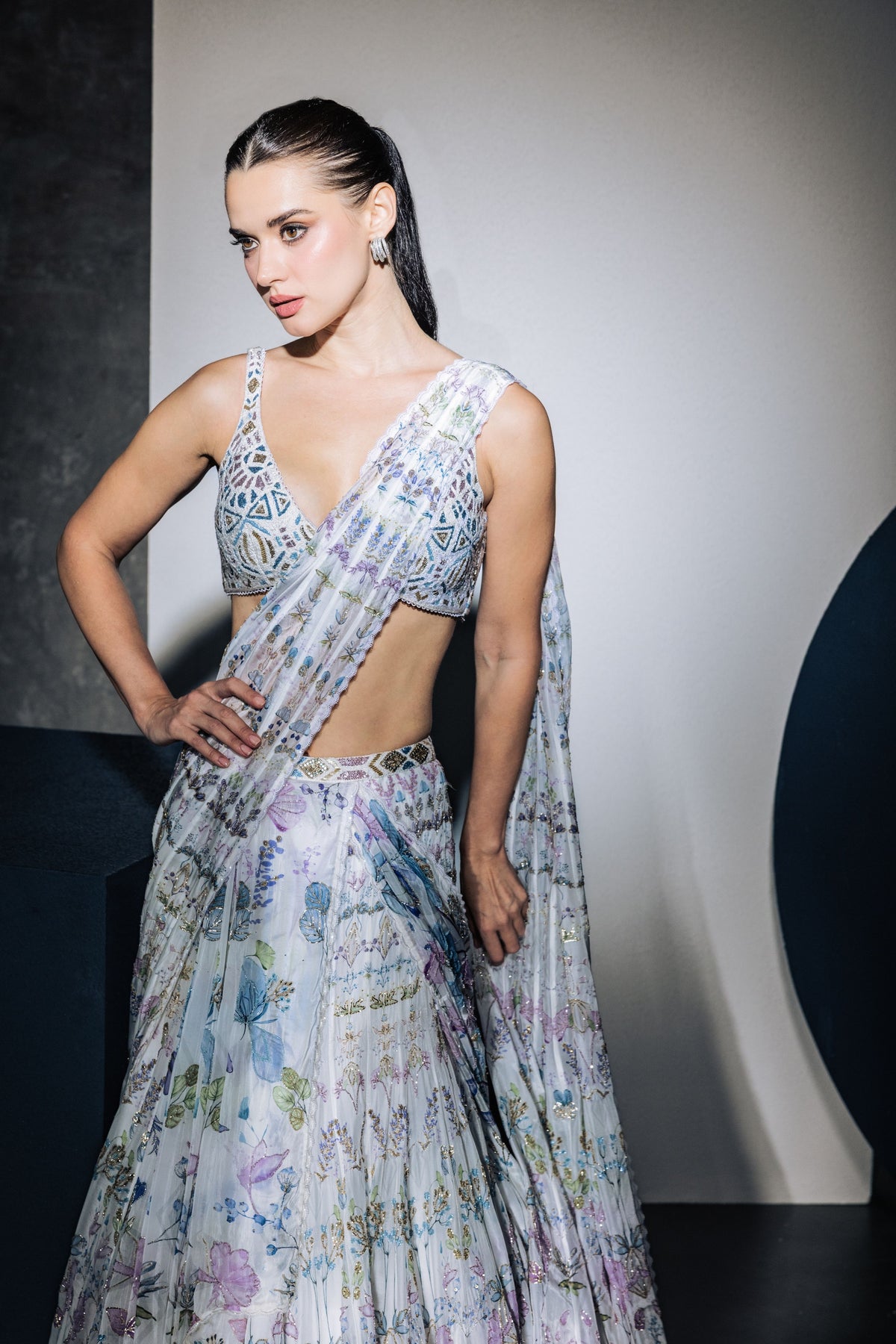 Alice Lehenga Saree Set