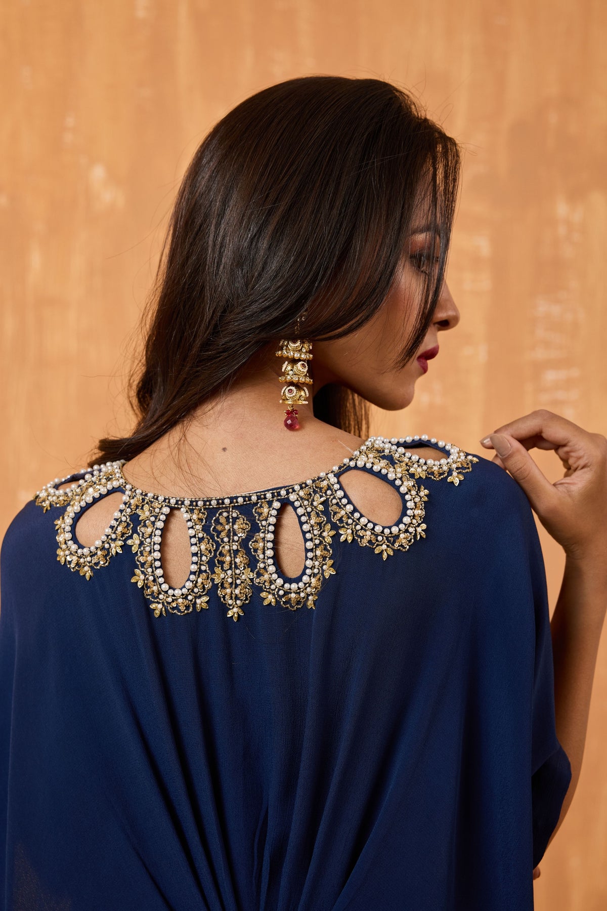 Navy Blue Kaftan