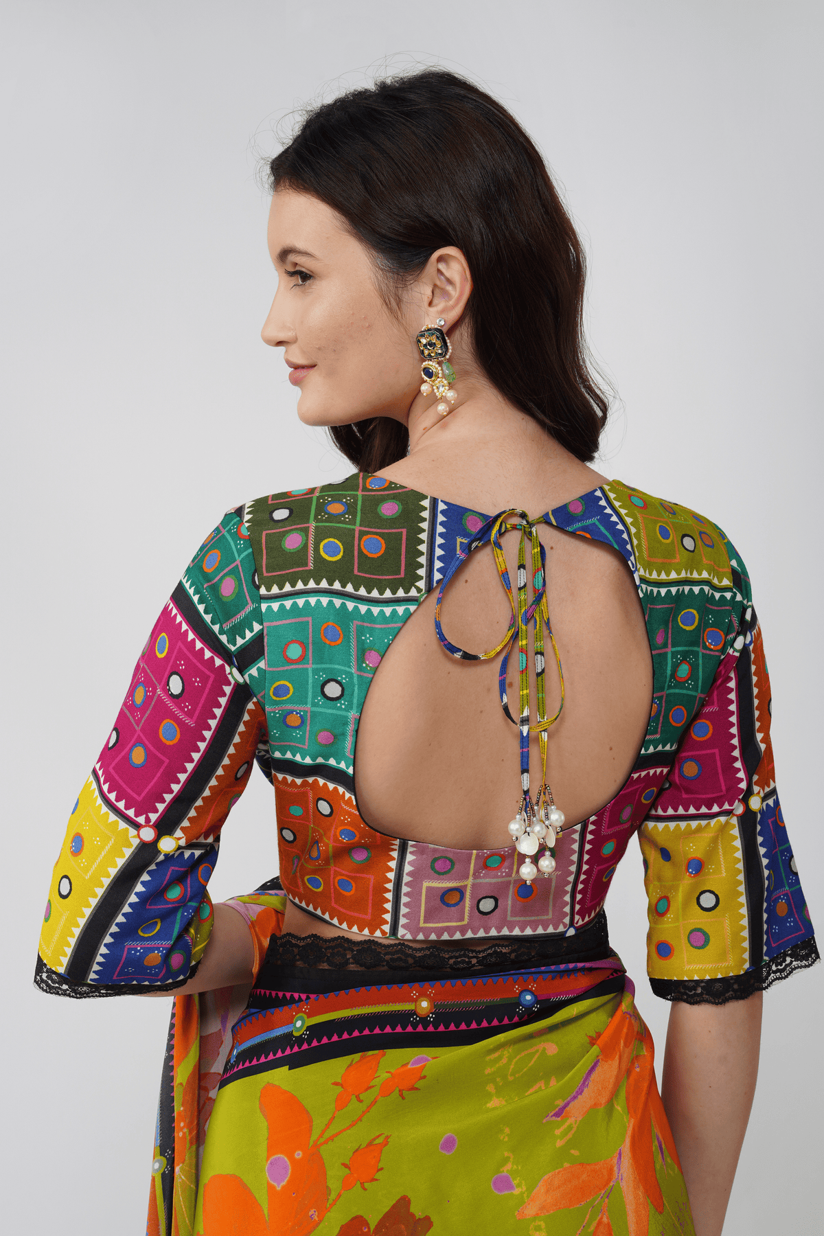 Banjara Bloom Printed Saree Set