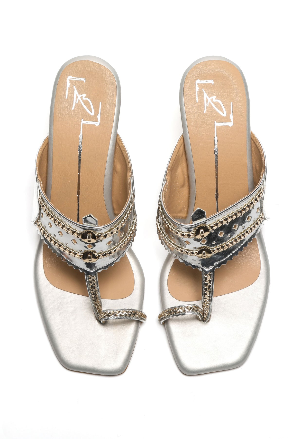 Silver Elegance Block Heel