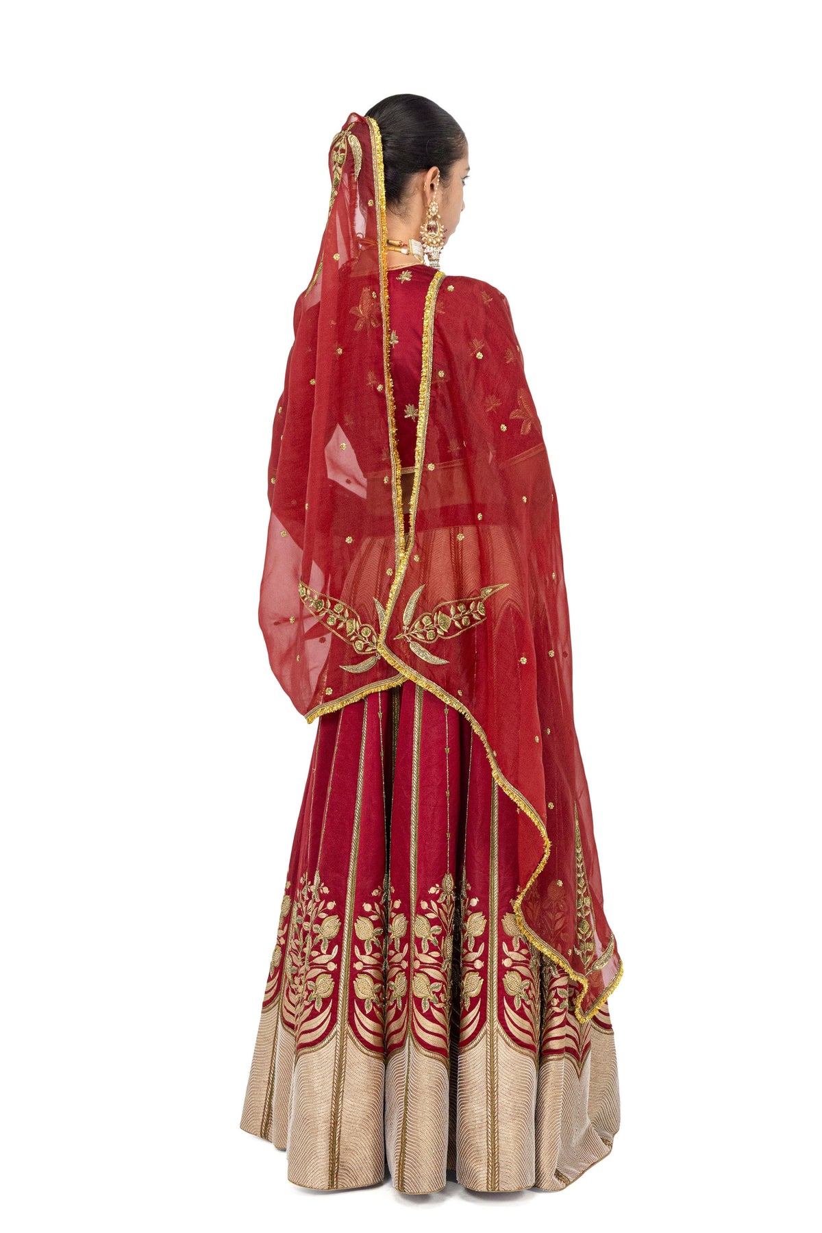 Hemolai Brick Red Dupatta
