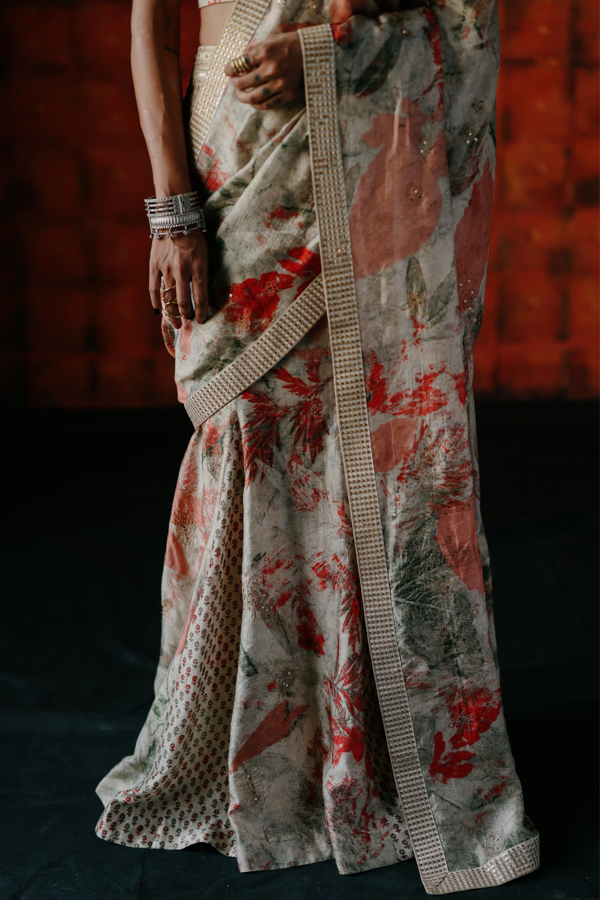 Pearl Pre Draped Saree