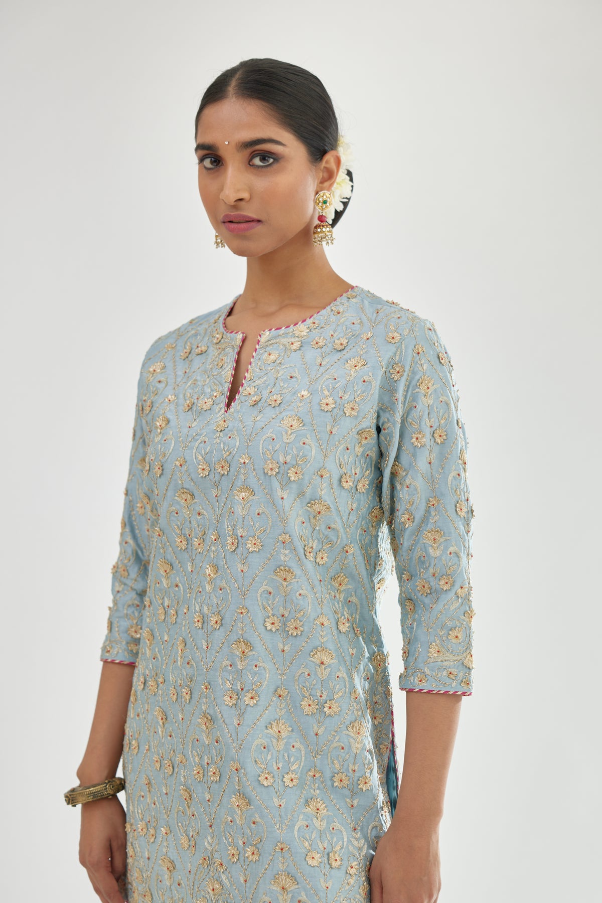 Blue Sharara Set