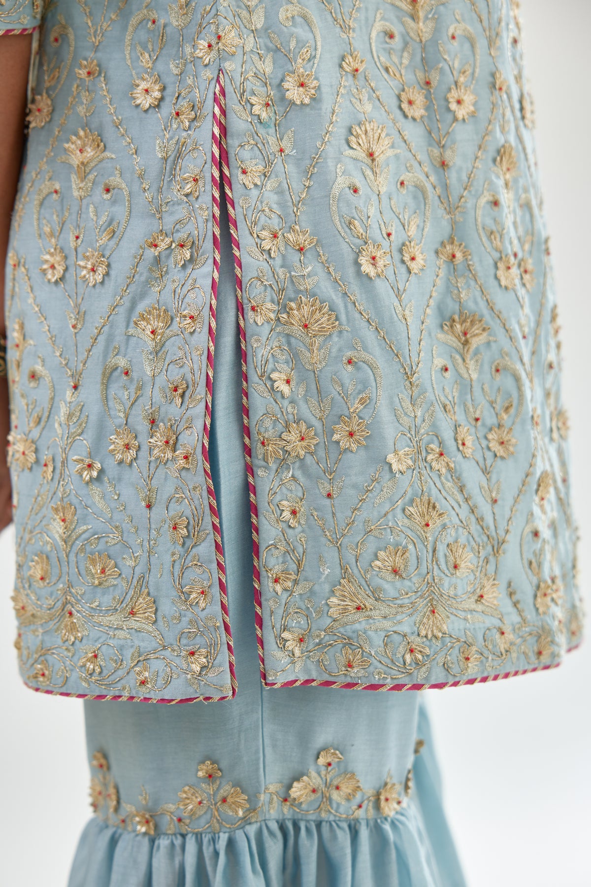 Blue Sharara Set