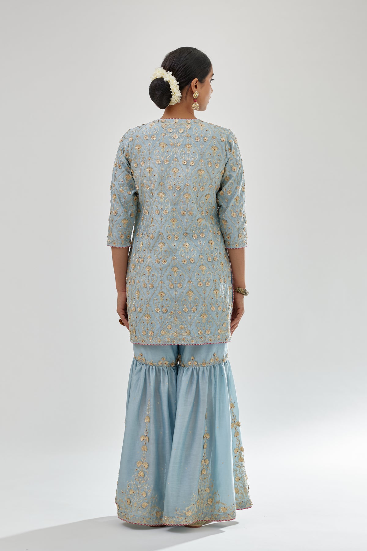Blue Sharara Set