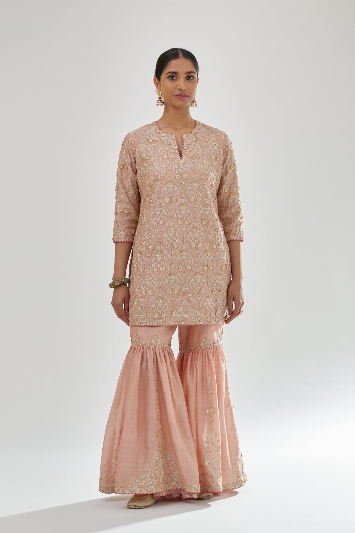 Pink Sharara Set