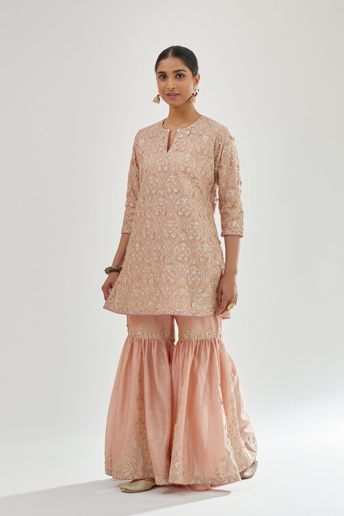 Pink Sharara Set