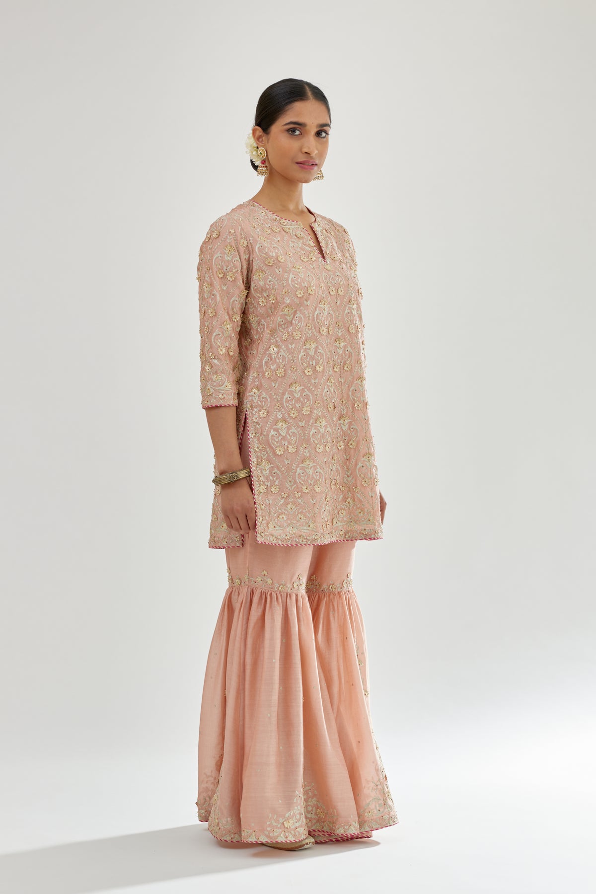 Pink Sharara Set