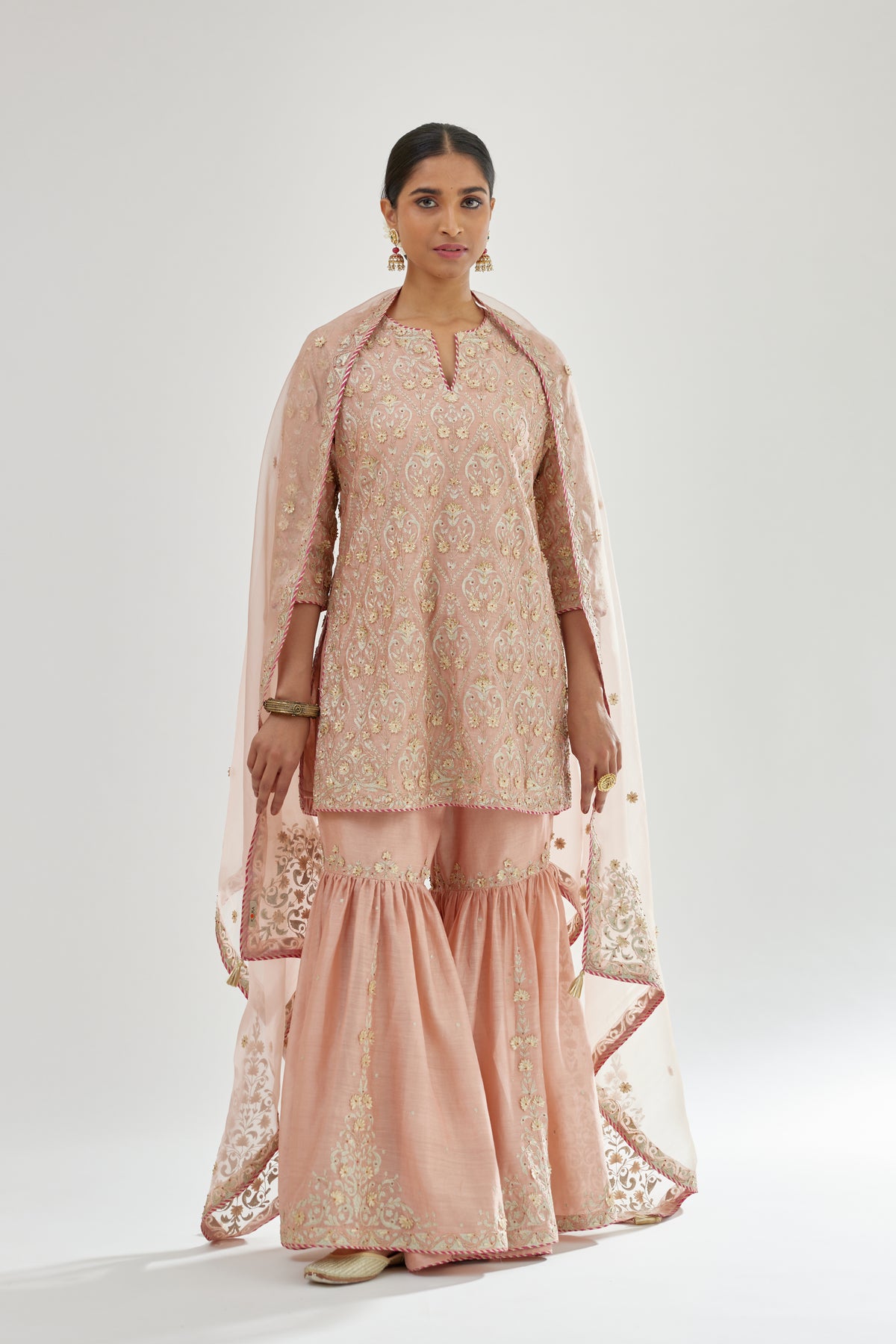 Pink Sharara Set