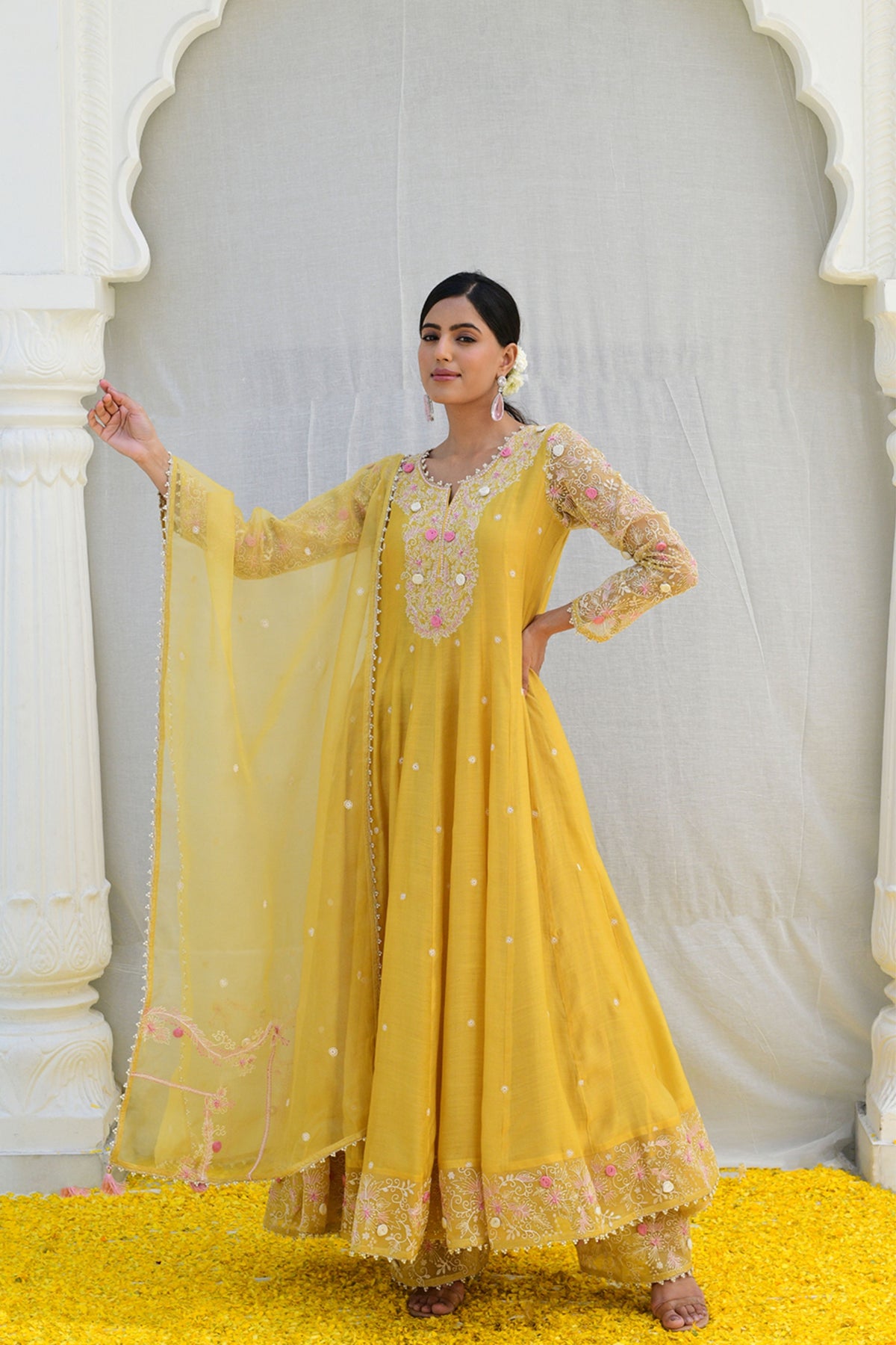 Yellow Reef Anarkali