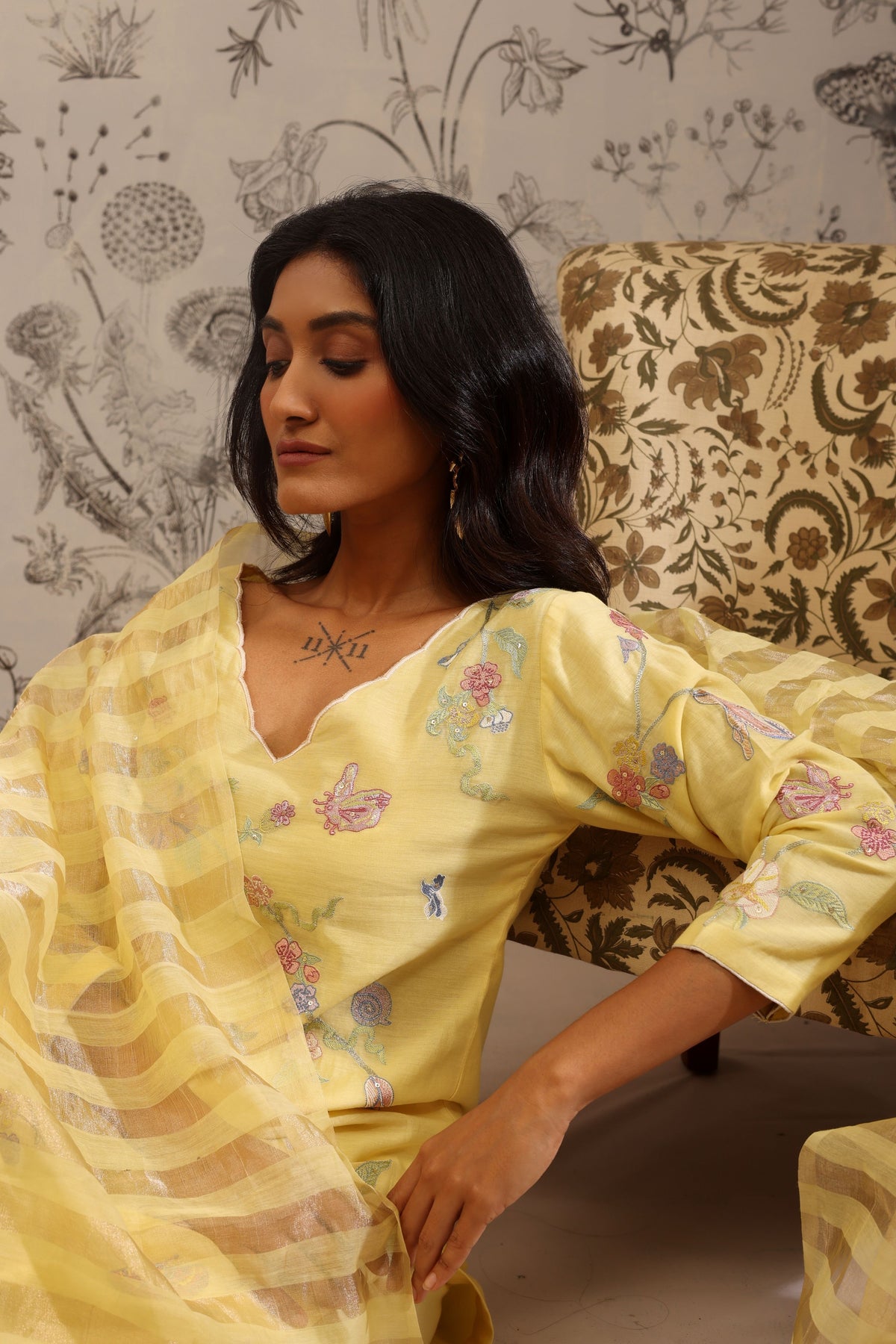 Harita Yellow Kurta Set