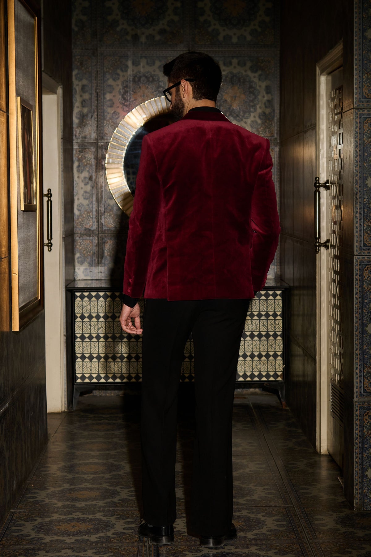 Crimson Tuxedo Set