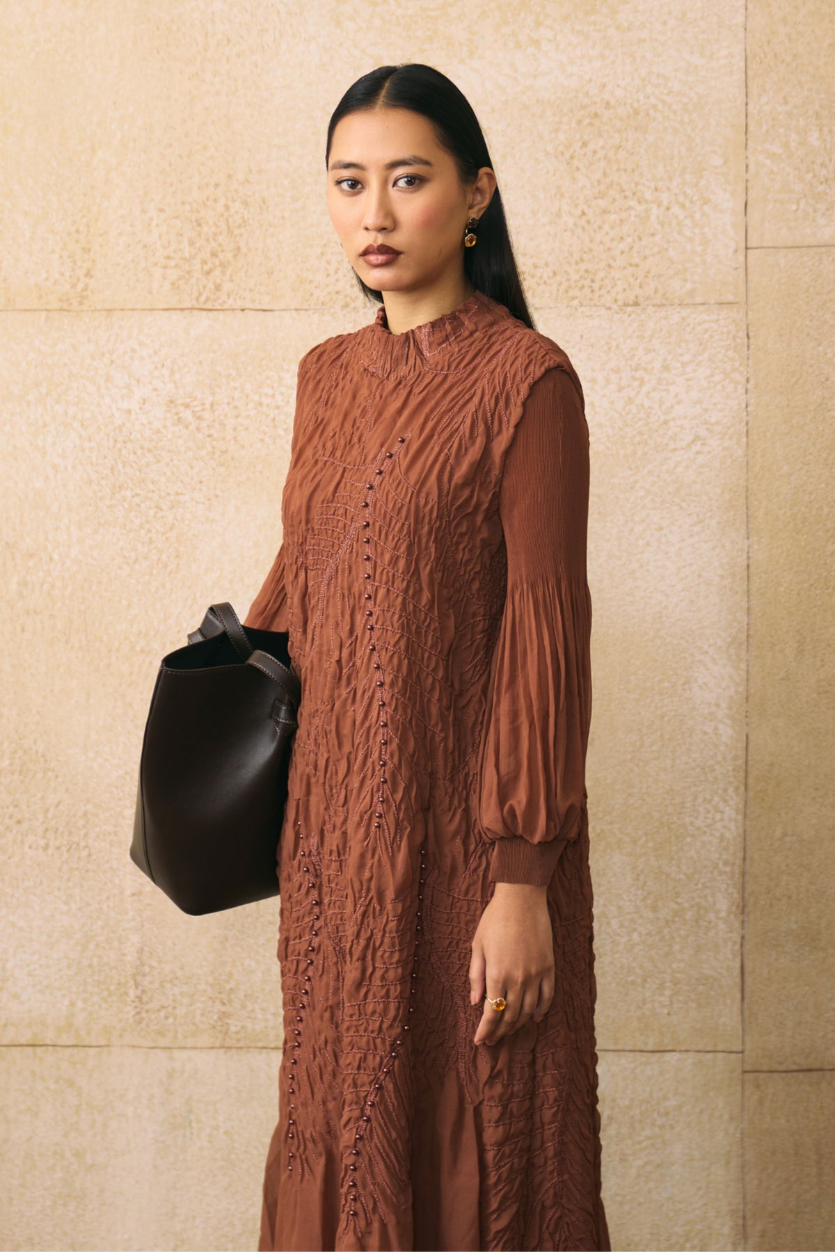 Brown Irenia Dress
