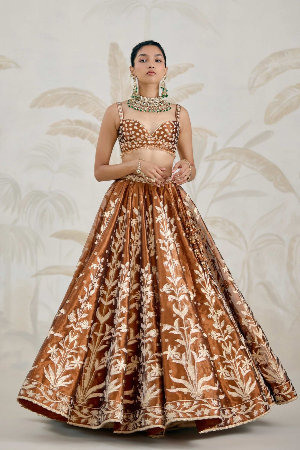 Coffee Brown Lehenga Set