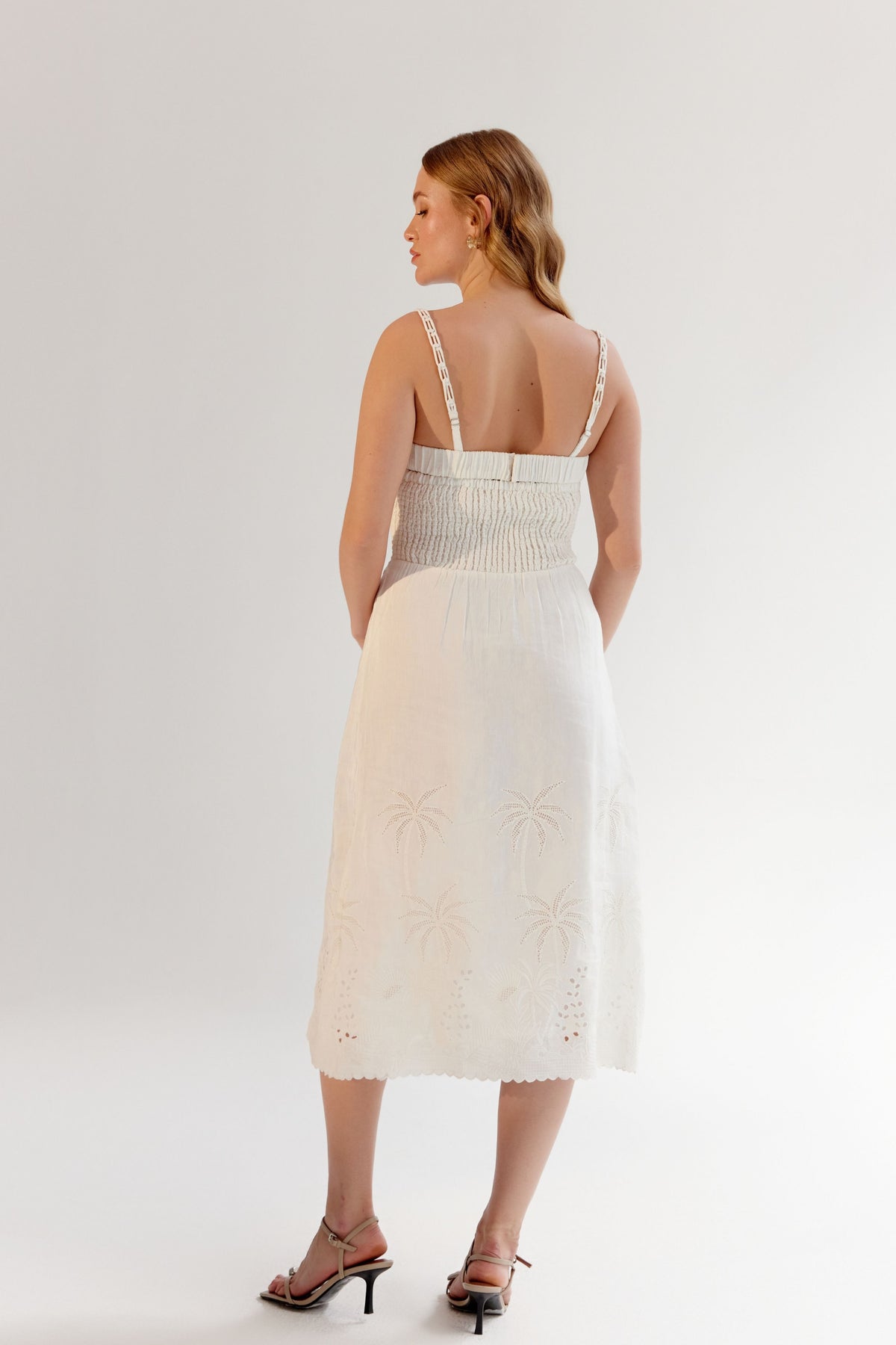 White Valentina Midi Dress