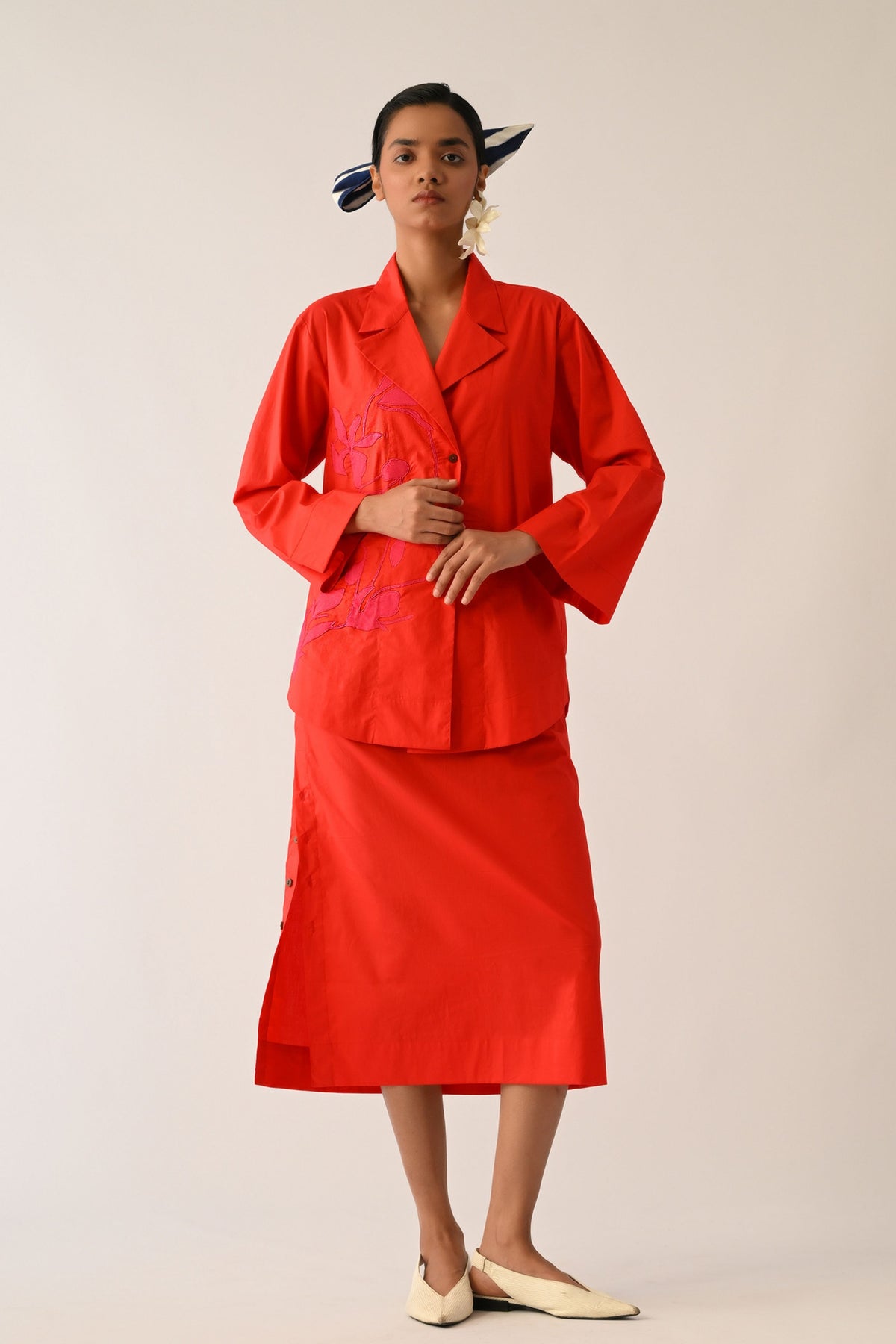 Mono Crimson Psyflora Applique Set