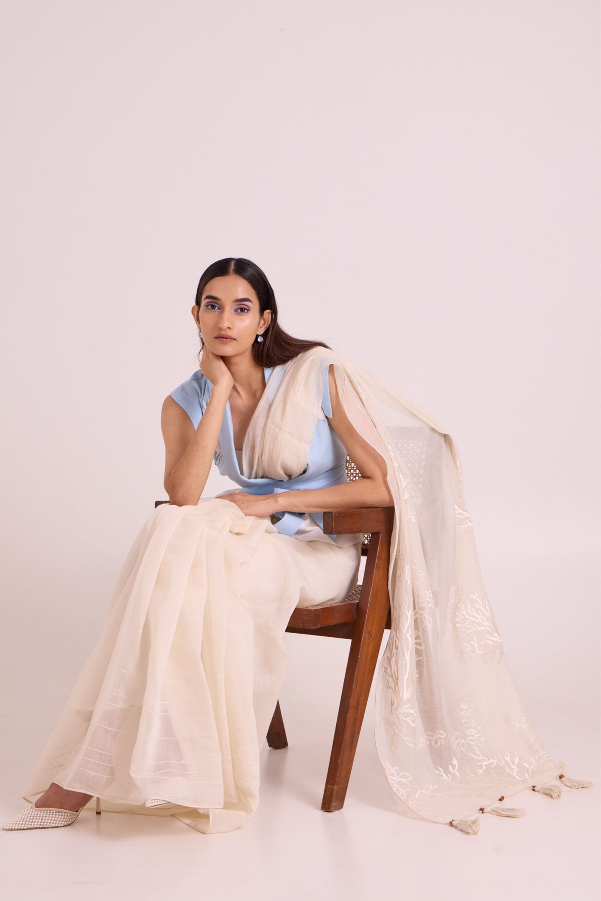 Zarya Wrapped Vest & Saree