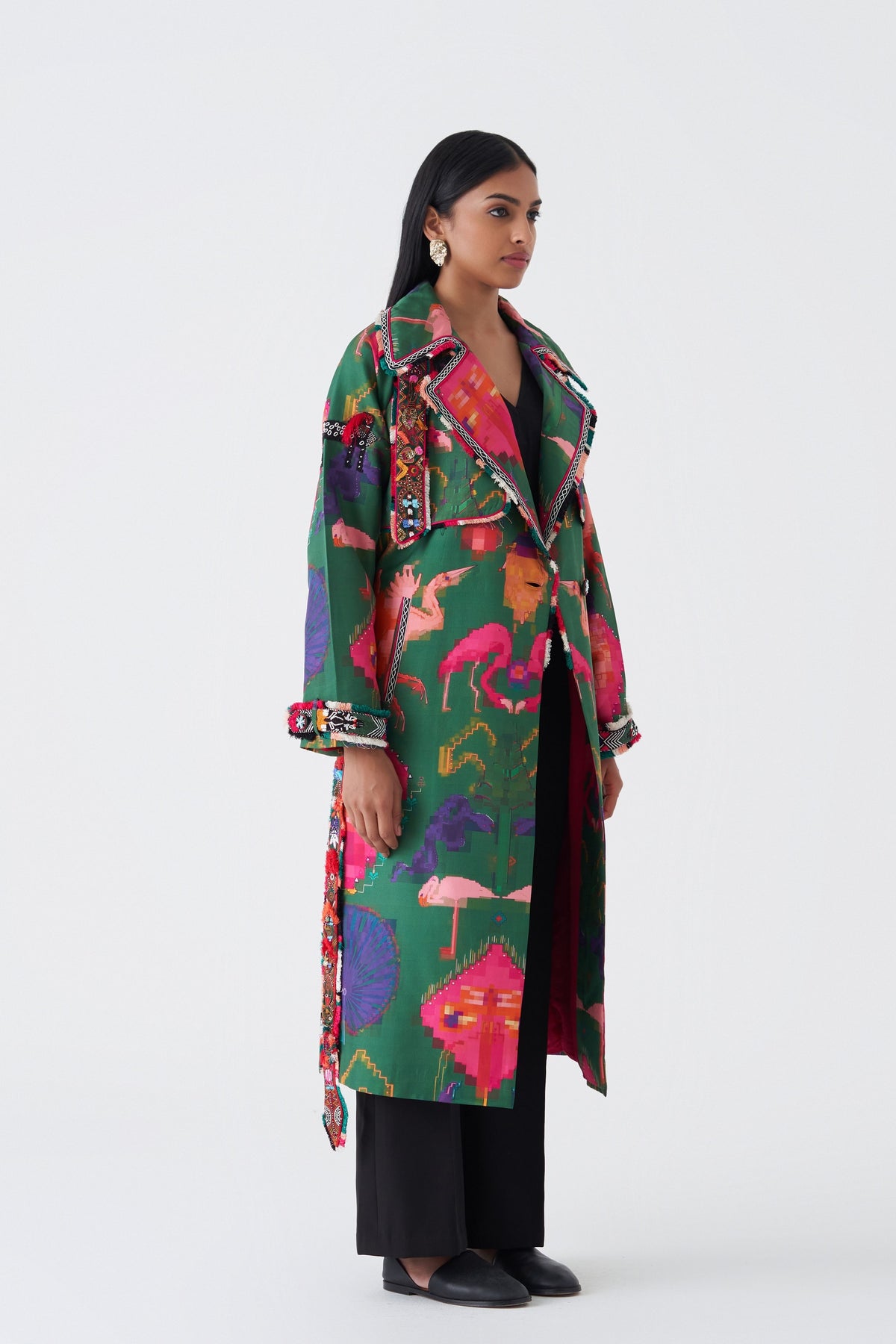 Oaxaca Verde Structured Long Trench