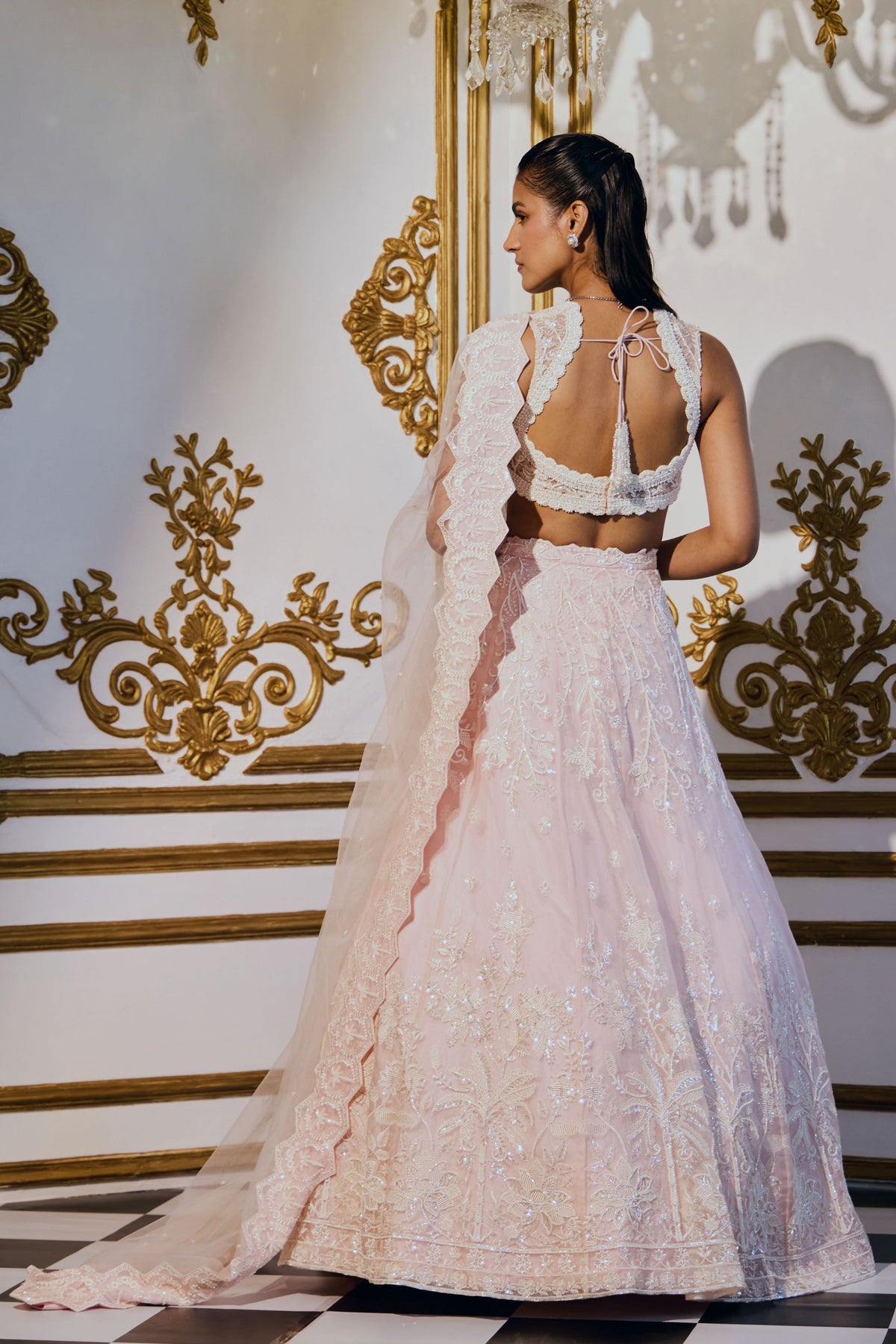 Tropicana Soft Pink  Lehenga Set