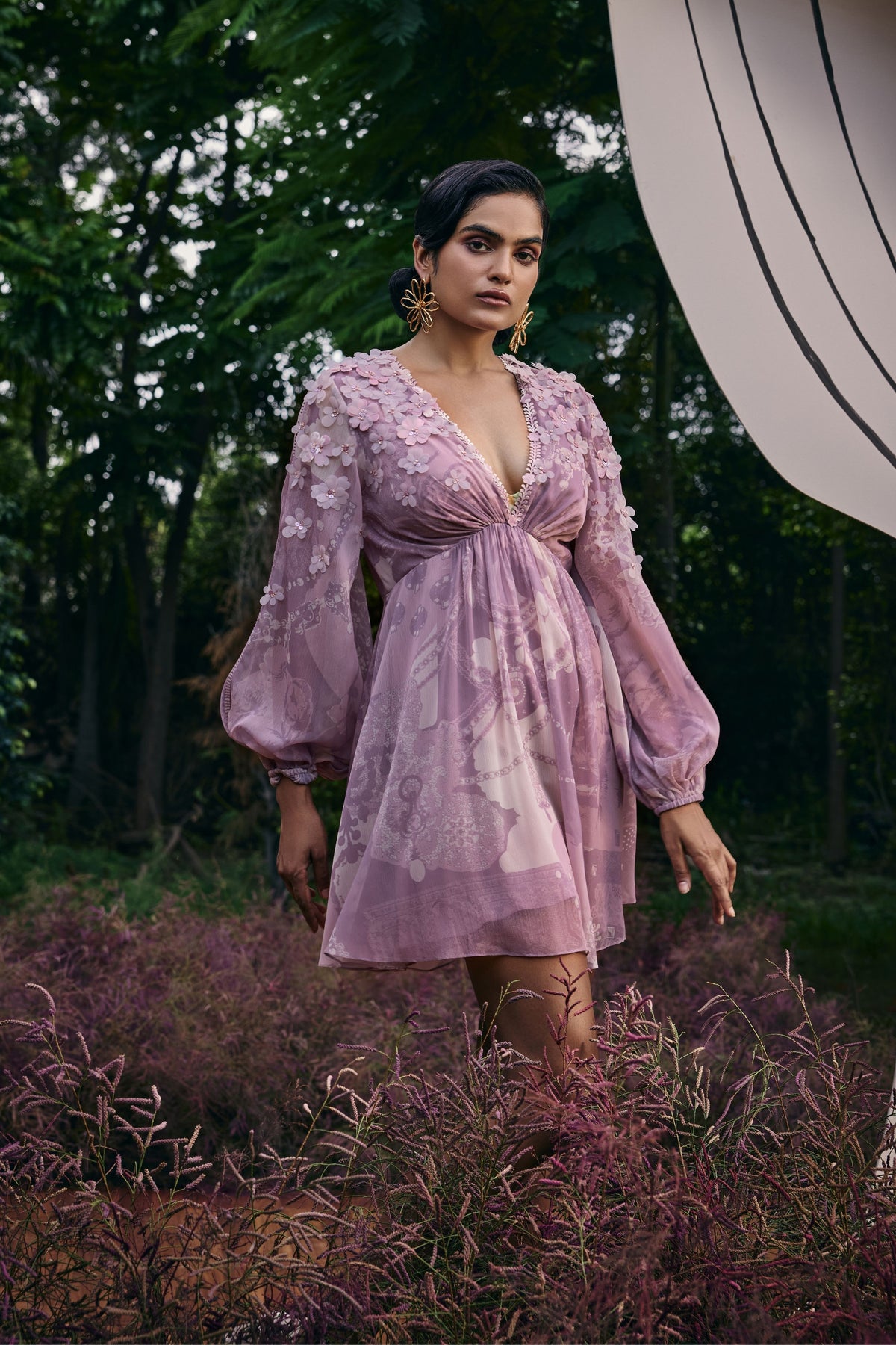 Treasure Plunge Mini Dress