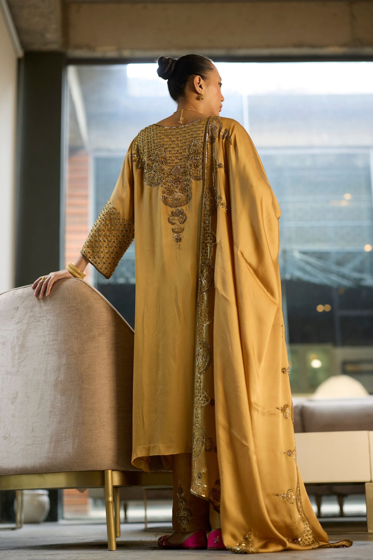 Mustard Prana Kurta Set