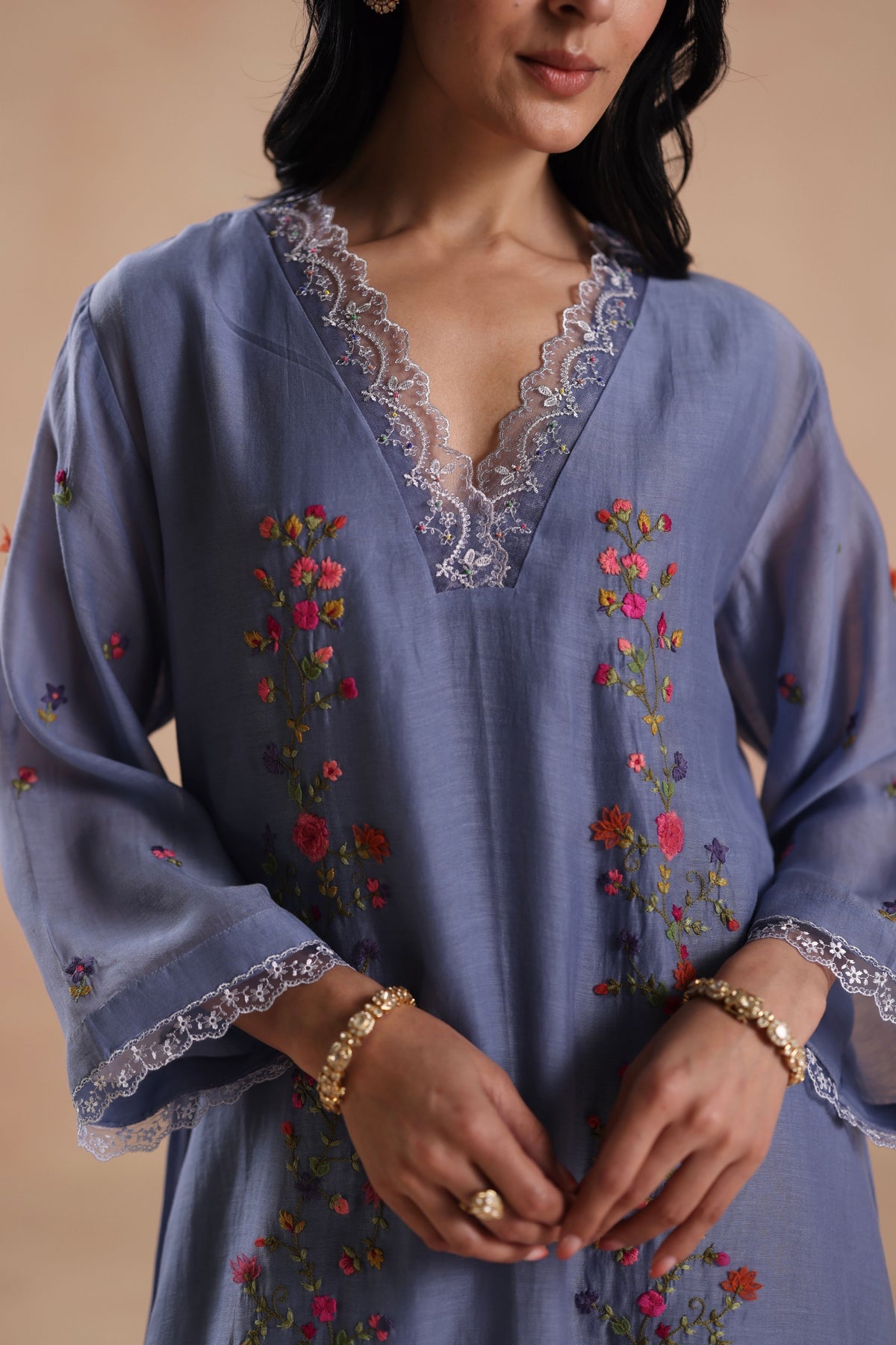 Evara Blue Kurta Set