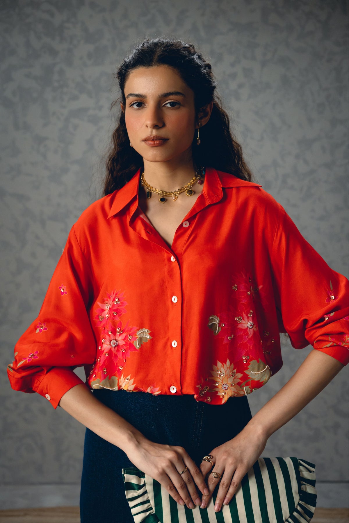 Jade Orange Shirt