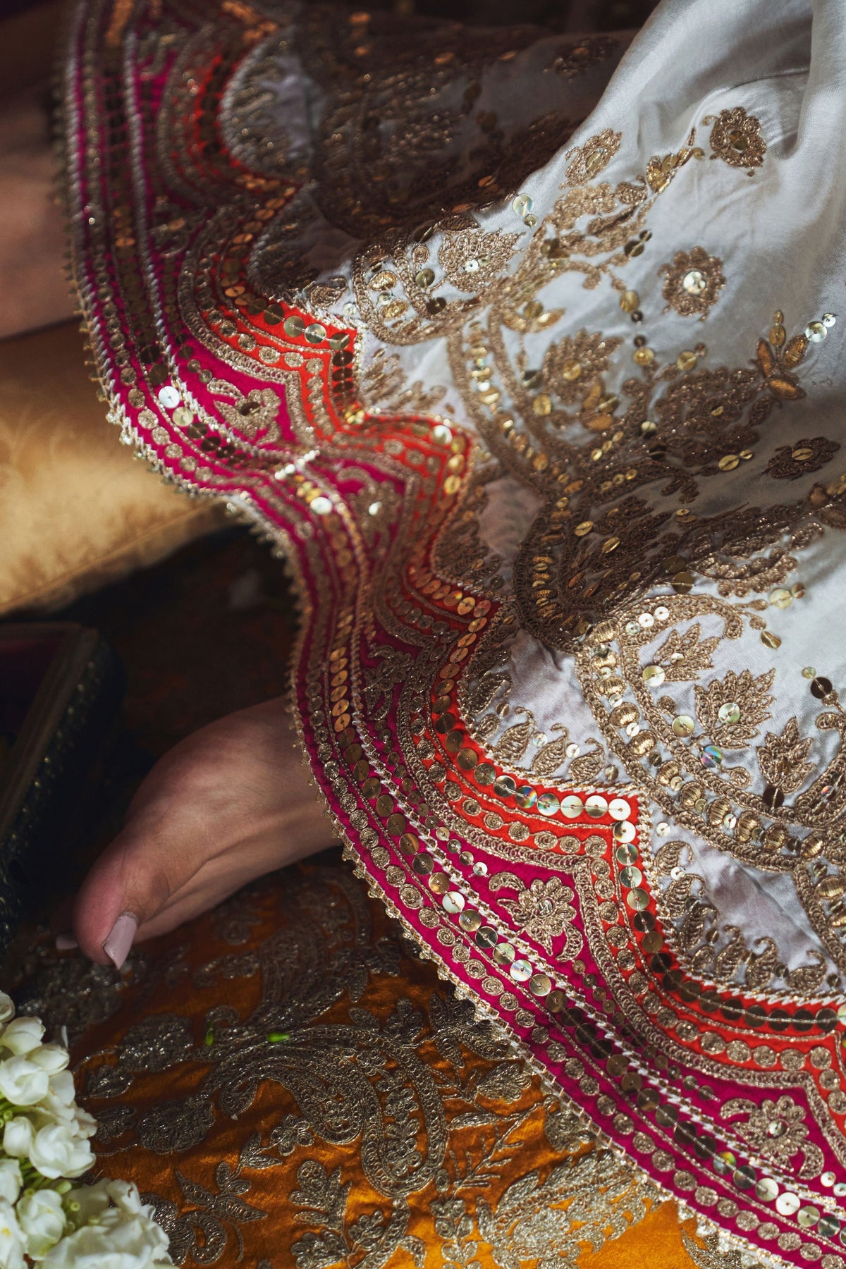 Samreen Ivory Sharara Set