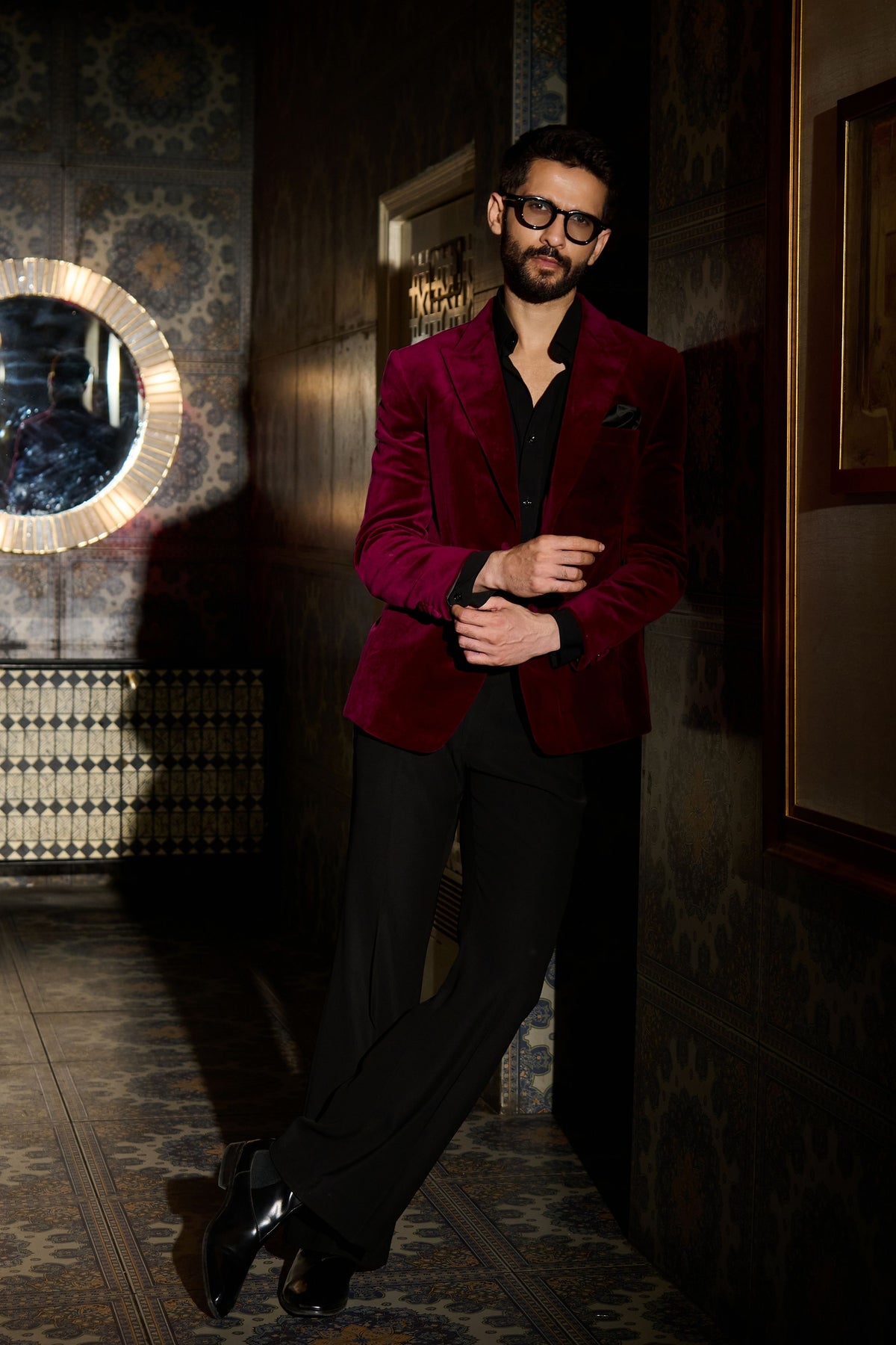 Crimson Tuxedo Set