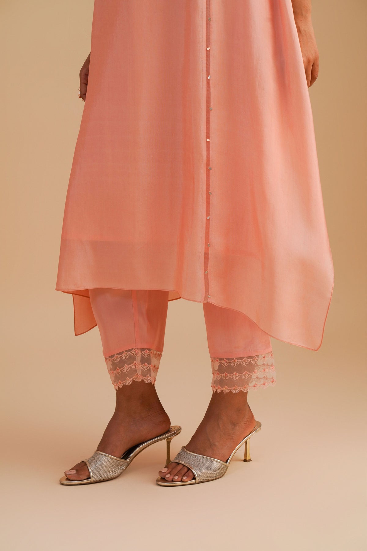 Blush Applique Kurta Set