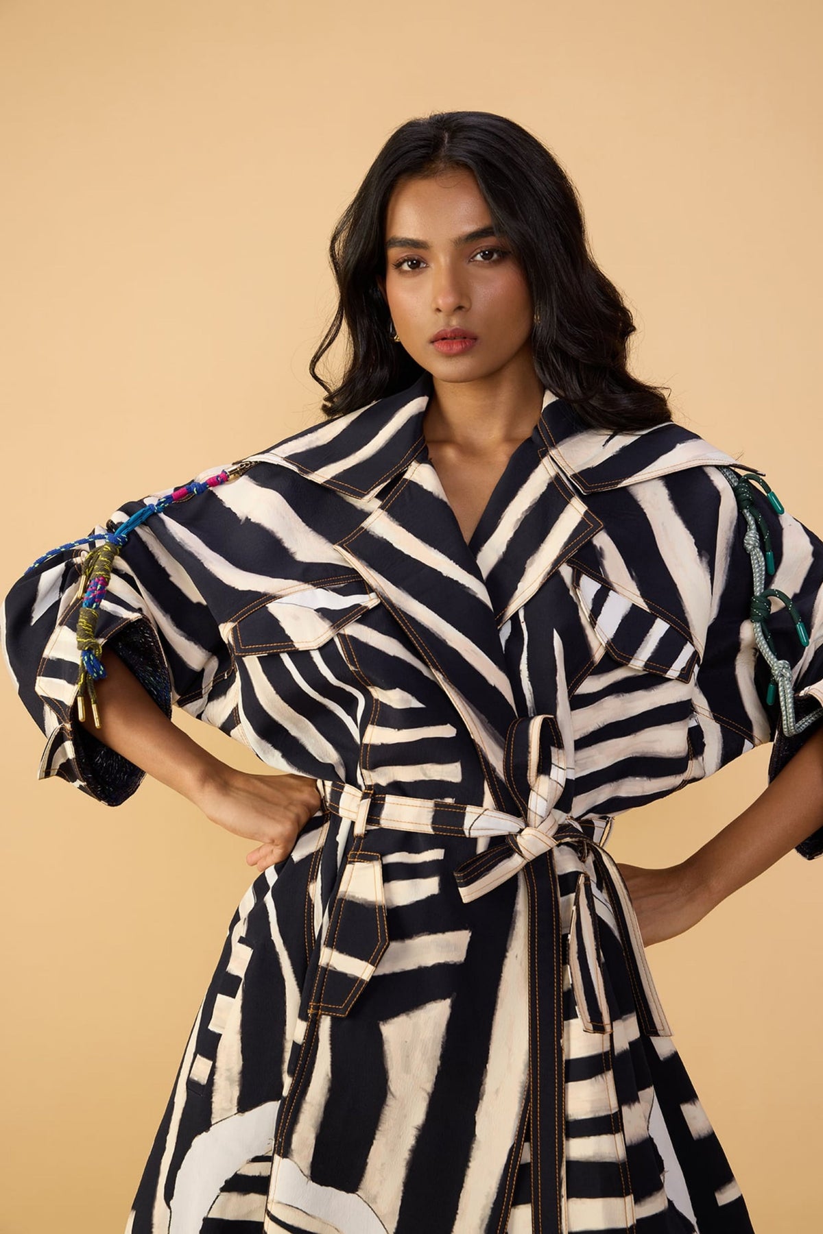 Abstract Stripe Loly Trouser